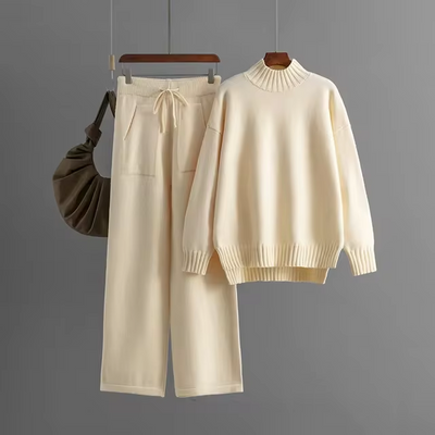 Briar® | Elegant Set with Long-Sleeve Blouse and Straight Pants