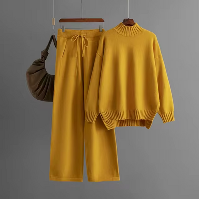 Briar® | Elegant Set with Long-Sleeve Blouse and Straight Pants