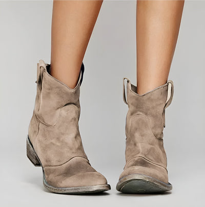 Everly® | Suede Ankle Boots in Bohemian Style