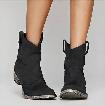 Everly® | Suede Ankle Boots in Bohemian Style
