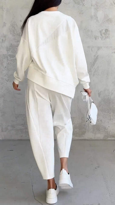 Delaney® | Comfortable Two-Piece Set with Round Neck and Long Sleeves