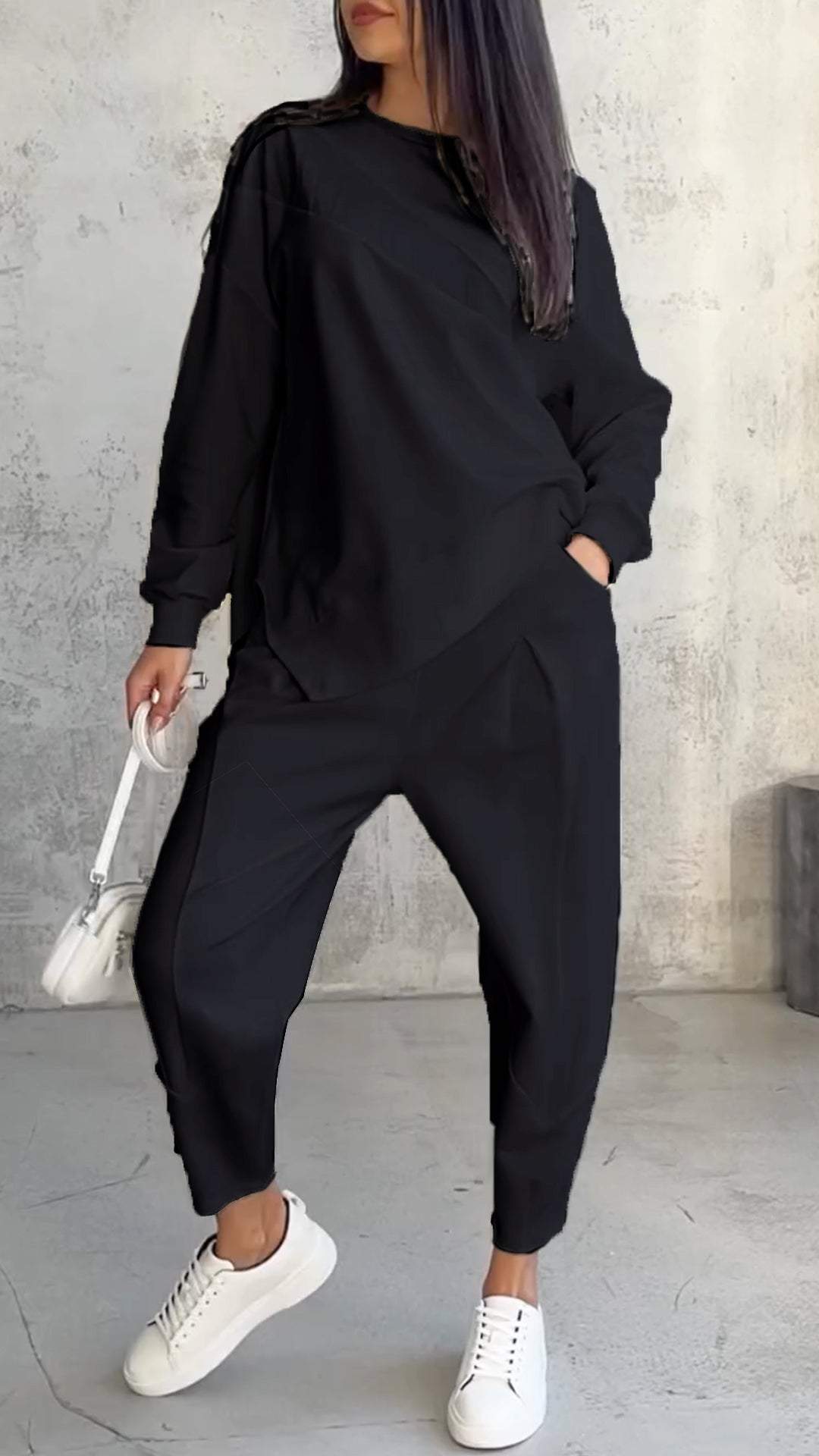 Delaney® | Comfortable Two-Piece Set with Round Neck and Long Sleeves